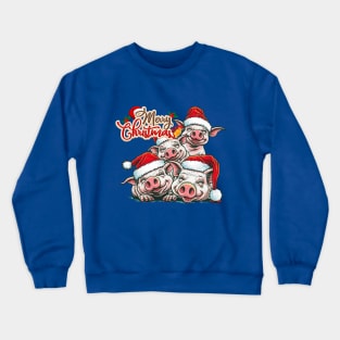 Merry Christmas Pigs! Crewneck Sweatshirt